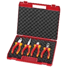Набор инструментов Knipex KN-002015 4 предмета диэлектр.покр. (жесткий кейс)