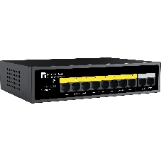 Коммутатор Netis ST110PDI-2-65 10x100Мбит/с 8PoE неуправляемый