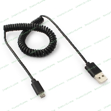 Кабель Cablexpert USB2.0 Pro, AM/microBM 5P, 1.8м, витой, черный, пакет (CC-mUSB2C-AMBM-6)