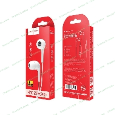 Проводные наушники Hoco M40 белый, внутриканальные, Jack 3.5 мм