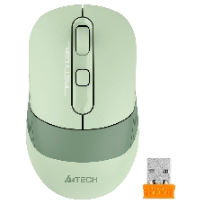 Мышь беспроводная A4Tech Fstyler FB10C зеленый, 2000 dpi, радиоканал, Bluetooth, USB, кнопки - 4