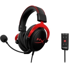 Гарнитура HyperX Cloud II красный, проводная, совместимость с консолями