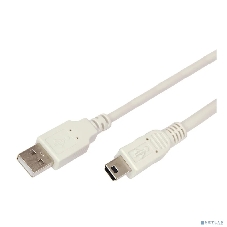 Кабель Rexant mini USB (male) штекер - USB-A (male) штекер, 3 м, серый (PE пакет)