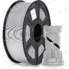 Пластик для принтера 3D Cactus CS-3D-ABS-1KG-SILVER ABS d1.75мм 1кг L386м 1цв.