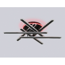 Потолочный светодиодный светильник FA8908 BK/CH черный/хром 125W 3000-6400K+RGB 800*770*160 (ПДУ ИК)