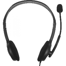 Гарнитура Logitech H110 серебристый, проводная, 3.5 мм
