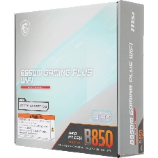 Материнская плата MSI B850M GAMING PLUS WIFI, AM5, AMD B850, 4xDDR5, 4xSATA 6Gb/s, 2xM.2, 1xPCIe 5.0 x16, 1xPCIe 3.0 x1, 1xPCIe 4.0 x4, 1xDisplayPort, 1xHDMI, 1x5Gb LAN, 3xUSB 5Gbps Type-A, 3xUSB 10Gbps Type-A, 1xUSB 10Gbps Type-C, 7.1, microATX