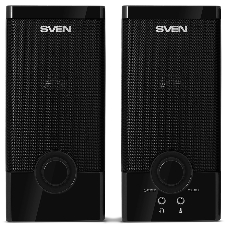 Колонки SVEN SPS-603 черный USB-порт ПК, ноутбука или адаптер 5V DC