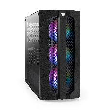 Компьютерный корпус Miditower ExeGate EVO-9205-NPX600 (ATX, БП 600NPX с вент. 12 см, с окном, 1*USB+1*USB 3.0, аудио, 3 вент. 12см с RGb подсветкой)
