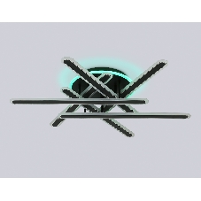 Потолочный светодиодный светильник FA8908 BK/CH черный/хром 125W 3000-6400K+RGB 800*770*160 (ПДУ ИК)