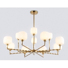 Люстра Ambrella light LH53019/12 BS/FR латунь/белый матовый G9*12 max 40W D910*680