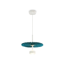 Светильник Ambrella light LH72611 WH/GR белый/бирюзовый 6W 3000K D300*260-1770
