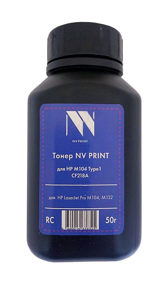 Тонер NVP HP M104 (50г) (CF218A) для HP LaserJet Pro M104, M132 TYPE1
