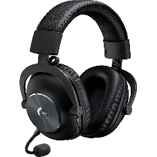 Гарнитура проводная с микрофоном Logitech Pro X LIGHTSPEED черный мониторные BT оголовье (981-000907)