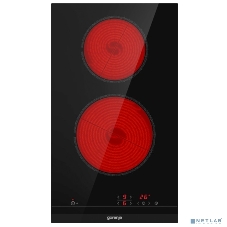 Варочная панель Gorenje ECT321BCSC, конфорок: 2 шт., стеклокерамика, независимая, черный