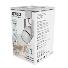 Светильник Gauss трековый цилиндр 12W 950lm 4000K 180-220V IP20 55x190мм белый LED 1/40