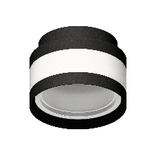Корпус светильника C8420 SBK/CL черный песок/прозрачный D110*H70mm GX53
