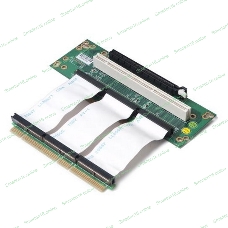 Raiser card Riser card, 2U, 2-Slot, PCI-e 16x 1slot & 64bit PCI-X,Cable Link 100мм(80H09323201B0)