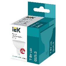 Лампа cветодиодная IEK LLE-MR16-7-230-40-GU5 ECO MR16 софит 7Вт 230В 4000К GU5.3