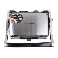 Гриль-пресс электрический Endever Grillmaster 220, серебристый/черный