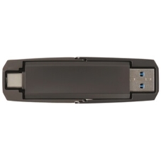 Флешка USB Netac US5 (NT03US5C-256G-32TA), 256Gb, USB 3.2/TypeC, R/W/ 550/500, черный