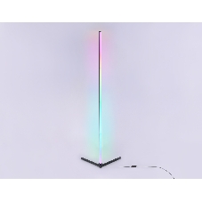 Светильник Ambrella light FL8027 BK черный LED 20W RGB D32*1650 (ПДУ РАДИО 2.4G)