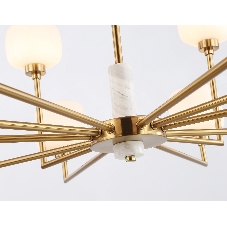 Люстра Ambrella light LH53019/12 BS/FR латунь/белый матовый G9*12 max 40W D910*680
