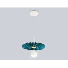 Светильник Ambrella light LH72611 WH/GR белый/бирюзовый 6W 3000K D300*260-1770