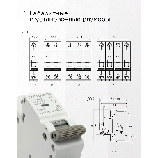 Автоматический выключатель Гарнизон CB-4763-1-10-4.5-C, ВА 47-63, 1P, 10А, 4.5кА (C)
