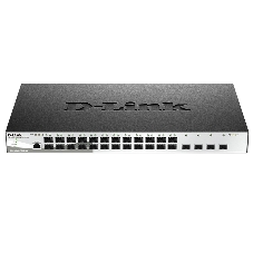 Коммутатор D-Link DGS-1210-28XS/ME/C1A, 24×1 Гбит/с SFP + 4×10 Гбит/с SFP+, управляемый