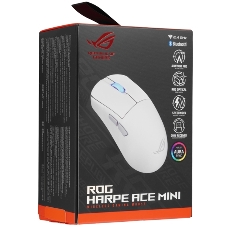 Мышь беспроводная ASUS ROG Harpe Ace Mini белый, 42000 dpi, радиоканал, Bluetooth, USB, кнопки - 5