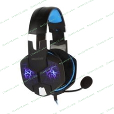 Гарнитура SmartBuy Rush Taipan чёрный-синий, проводная, USB, подсветка