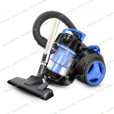 Пылесос Ginzzu VS420 черный/синий, 360/2000 Вт, уборка сухая, пылесборник контейнер 3 л