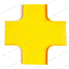 Крышка Х-соединителя оптического лотка 120 мм, желтая