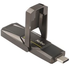 Флешка USB Netac US5 (NT03US5C-256G-32TA), 256Gb, USB 3.2/TypeC, R/W/ 550/500, черный