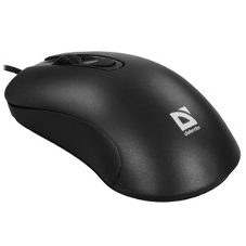 Мышь проводная Defender Classic MB-230 черный, 1600 dpi, USB, кнопки - 4