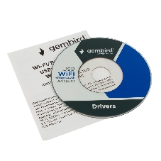Сетевой адаптер WiFi Gembird WNP-UA-014 1.8 Гбит, 2.4/5 ГГц, 2 антенны, USB, 802.11b/a/g/n/ac/ax, RTL8832BU