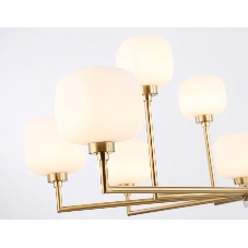Люстра Ambrella light LH53019/12 BS/FR латунь/белый матовый G9*12 max 40W D910*680