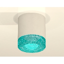Светильник Ambrella Light XS7401023 SWH/BL белый песок/голубой MR16 GU5.3 (C7401, N7194)
