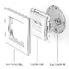Розетка двойная Werkel Ethernet RJ-45 (черный матовый) W1182208