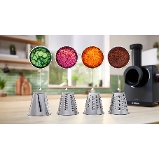 Мясорубка электрическая Bosch MFWS440B черный, 1900 Вт, 2.5 кг/мин, реверс, защита от перегрузки, насадки - 7