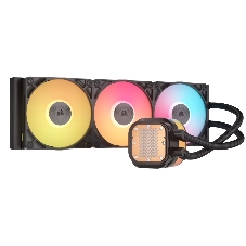 Система жидкостного охлаждения Corsair iCUE LINK TITAN 360 RX LCD (360мм, черный, RGb/ Fans: 3x120мм, 73.5CFM, 36dBA, 2100RPM/ S: 1851, 1700, AM5, AM4)