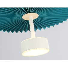 Светильник Ambrella light LH72611 WH/GR белый/бирюзовый 6W 3000K D300*260-1770