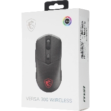 Мышь беспроводная/проводная MSI VERSA 300 черный, 8000 dpi, радиоканал, Bluetooth, USB, кнопки - 6