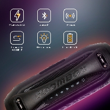 Колонка портативная Digma D-PS1530 черный/черный 50W 2.1 BT 10м 3000mAh