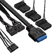 Компьютерный корпус Miditower ExeGate EVO-9205-NPX600 (ATX, БП 600NPX с вент. 12 см, с окном, 1*USB+1*USB 3.0, аудио, 3 вент. 12см с RGb подсветкой)