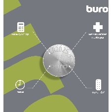 Батарея Buro Lithium CR2025 (1шт) блистер, 3 В