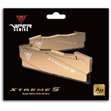 Оперативная память Patriot Viper Xtreme 5 Aurum, DDR5, 32GB (2x16GB), 6000 MHz, CL30, с радиатором, золотистый