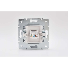 Механизм розетки компьютерн. 1-м СП KARINA RJ45 белый LEZARD 707-0288-139
