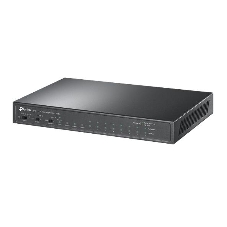 Настольный коммутатор TP-Link TL-SL1311P, 8 портов 10/100 Мбит/с с поддержкой PoE+, 2 гигабитных порта без поддержки PoE, 1 порт SFP, 802.3af/at, бюджет PoE — 65 Вт, стальной корпус